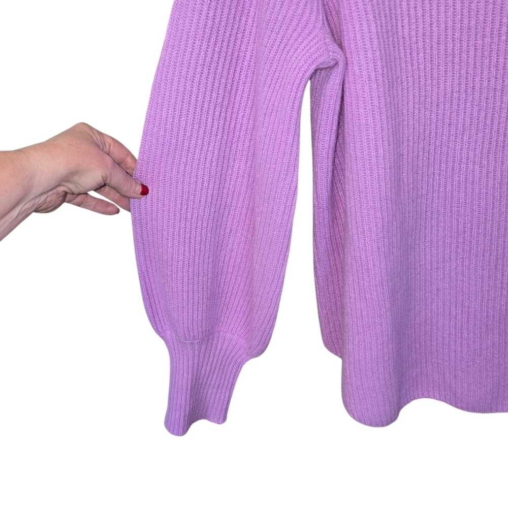 Soft Surroundings Tatiana Cowl Neck Oversized Cashmere Sweater Lilac Size Large - Picture 5 of 9